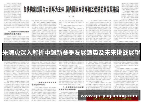 朱啸虎深入解析中超新赛季发展趋势及未来挑战展望 朱啸虎深入解析中超新赛季发展趋势及未来挑战展望